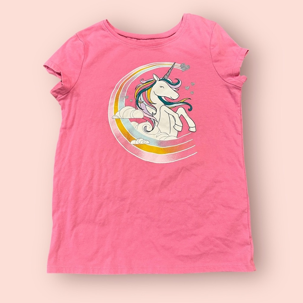 Girls Unicorn Tee. Size 8
